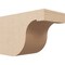 Ekena Millwork 6in. W x 8in. H x 12in. L Del Monte Woodgrain TimberThane Rafter Tail, Primed Tan RFTUR06X08X12DELRCPR - alternate 1